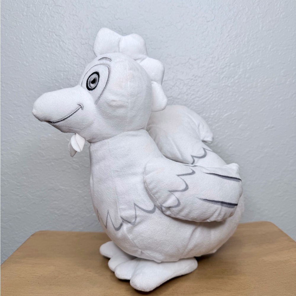 Very RARE SqwishLand Farm Narl the‎ Sqwooster Plush 12" White Stuffed Toy Animal
